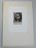 Anonim &quot;Portretul lui Christoph Schw&auml;ger&quot; gravura veche cca 1660-1700, Portrete, Cerneala, Altul