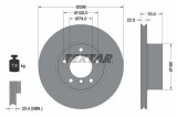 Disc frana BMW 5 (E39) Motor 520 d, 520 i, 523 i, 525 d, 525 i, 525 td, 525 tds, 528 i, 530 d, 535 i, 296x22mm, 76 mm, OE 1163013