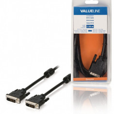 Cablu DVI-D 24+1-pin tata - DVI-D 24+1-pin tata 2m VALUELINE