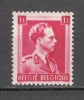 Belgia.1941 Regele Leopold III MB.19, Nestampilat