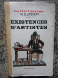 EXISTENCES D&#039;ARTISTES DE MOLIERE A VICTOR HUGO - G. LENOTRE