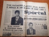 sportul 10 septembrie 1972- ivan patzaichin a cucerit titlul olimpic la j.o