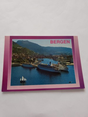 Carte postala bergen foto
