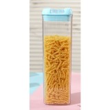 Cutie depozitare Alimente, Flippy, PET+PP Lid, 12.5x12.5x16.5 cm, 545 g, 1.9L, Transparent albastru