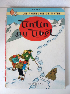 HERGE Les Aventures de TINTIN: Tintin au Tibet BD 1966 franceza foto