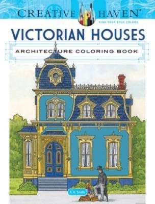 Creative Haven Victorian Houses Architecture Coloring Book foto