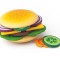 Joc de preparat hamburger Woodyland din lemn