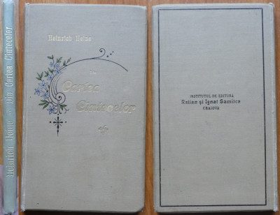 Henrich Heine, Catea cantecelor, Samitca, Craiova, 1896 foto
