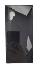Husa silicon si acril cu textura diamant Samsung Note 10 Plus , Note 10+ , Negru foto