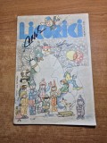 revista pentru copii - licurici - februarie 1990 - benzi desenate - jocuri,povesti,poezii,divertisment