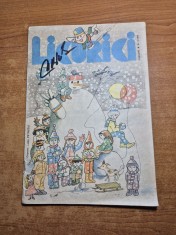 revista pentru copii - licurici - februarie 1990 - benzi desenate - jocuri,povesti,poezii,divertisment