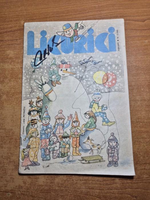 revista pentru copii - licurici - februarie 1990 - benzi desenate - jocuri,povesti,poezii,divertisment