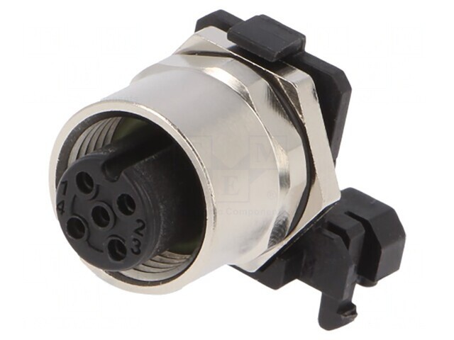 Soclu M12 PIN 5 mamă DeviceNet CANopen THT IP67 60V