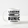 Cana alba personalizata Loading bunic in devenire, text negru, INOVATIX&reg;. 330ml, Oem