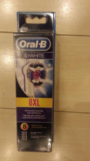 Set ECONOMIC 8 bucati Rezerve periute Oral B Braun 3D Withe. foto