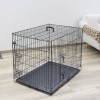 Cușcă C&acirc;ini Kerbl 92x63x74 cm, Negru, Transport Animale, Pliabilă, Bază Plastic Detașabilă