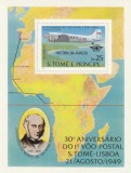 S.Tome E.Principe 1979, Aviatie civila-Aniversare 30 ani,colita dant,Mi,Bl35A