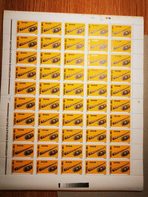 VOC 2003 LP 1619, Instrumente muzicale populare (uzuale ), coli,50 de serii, MNH foto