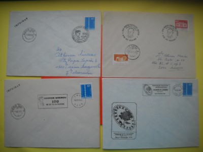 HOPCT PLIC NR 613 SET 4 PLICURI MUZICA / MUZICIENI ROMANI 1980-1981 -ROMANIA-IASI foto