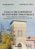 Cercetari Stiintifice de Inginerie Industriala