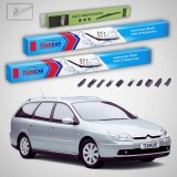 Cumpara ieftin Ștergătoare Citro&euml;n C5 Break Gen 1 (DE) Estate 2003-2004 | Set Față și Spate Flat Premium &ndash; TeamCar&reg;