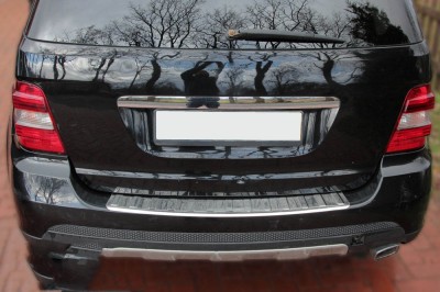 Ornament protectie bara spate/portbagaj crom Mercedes ML Klasse W164 2005-2011 foto