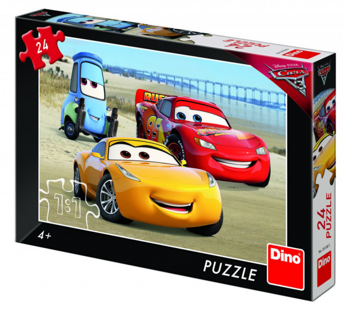 Puzzle - Cars 3 la mare - 24 piese