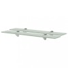 Gossi rafturi suspendate, 2 buc., 60 x 10 cm, sticla, 8 mm
