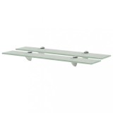 vidaXL Rafturi suspendate, 2 buc., 60 x 10 cm, sticlă, 8 mm
