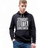 Cumpara ieftin Hanorac Barbati Negru - Straight Outta Constanta - XL, THEICONIC