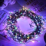 Instalatie Liniara tip Cluster USB cu Telecomanda, 8 Jocuri de Lumini, 3 M, 100 LED-uri, Multicolor, Flippy