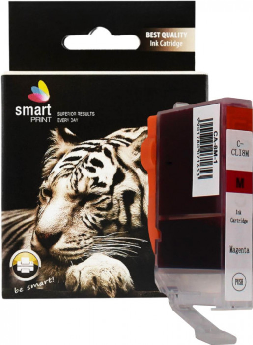 Cartus de imprimante inkjet pentru Canon , 0622B / CLI8M , magenta , 14 ml , Smart Print