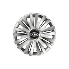 Set 4 capace roti Cu Inel Cromat Royal R15 pentru gama auto Kia