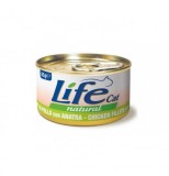 Conserva cu hrana umeda pentru pisici Life Cat, pui si rata, 85 g