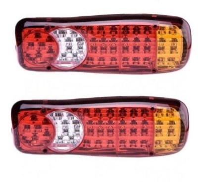 2 x Lumina spate, remorca stanga dreapta Renault,Iveco,DAF, Bus Van LED 12v foto