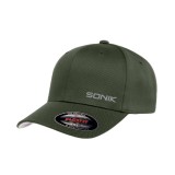 Cumpara ieftin Șapcă Bărbați Sonik Flexfit Olive, Mărime Universală, Design Modern, Logo Imprimat, Cozoroc Semirigid, Ajustabilă Velcro