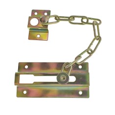Lant de siguranta pentru usa de intrare, galben, 45 x 110 mm