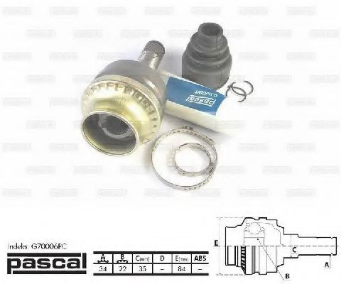 Kit cap planetara DAEWOO CIELO (KLETN) (1995 - 1997) PASCAL G70006PC