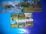 HOPCT LOT 1993 -GRADINA /PARCUL CISMIGIU BUCURESTI -3 CARTI POSTALE-CIRCULATE