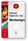 eSIM Internet Muntenegru, valabil 7 zile, trafic Nelimitat, Standard