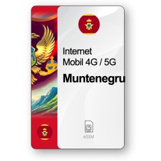 eSIM Internet Muntenegru, valabil 7 zile, trafic 1 GB, Standard