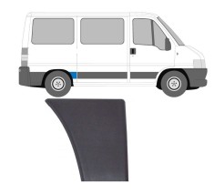 Bandou aripa spate Citroen Jumper, 01.2006; Fiat Ducato, 04.2006; Peugeot Boxer, 04.2006, partea dreapta, gri inchis; in fata rotii; lungime 145,