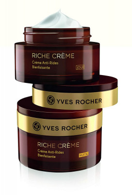 SET RICHE CREME YVES ROCHER: Cremă antirid NOAPTE + ZI 30 de uleiuri pretioase foto