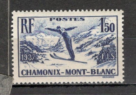 Franta.1937 C.M. de schi Chamonix SF.37