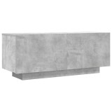 Cumpara ieftin Comoda TV, gri beton, 100x35x40 cm, lemn prelucrat