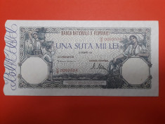 Bancnota 100000 lei 20 Decembrie 1946 - UNC foto
