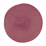 Caciula de dama stil bereta, Onore, roz pal, lana si microfibra, marime universala, model clasic puf