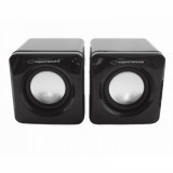 Boxe 2.0 stereo, USB, 6W , Esperanza Leggiero, control volum, forma cubica, negre