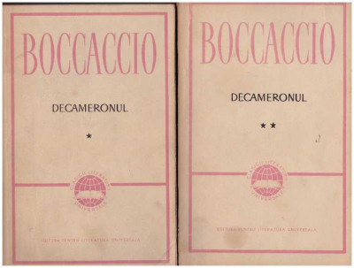 Giovanni Boccaccio - Decameronul - vol. I, II - 126850 foto