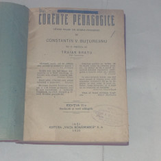 CONSTANTIN V.BUTUREANU - CURENTE PEDAGOGICE Ed.1920, IASI